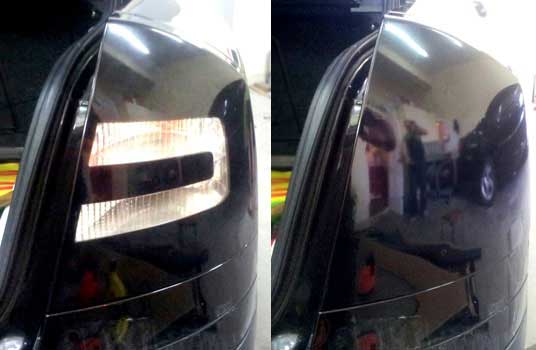 Тонування задніх фар вінілової плівкою.